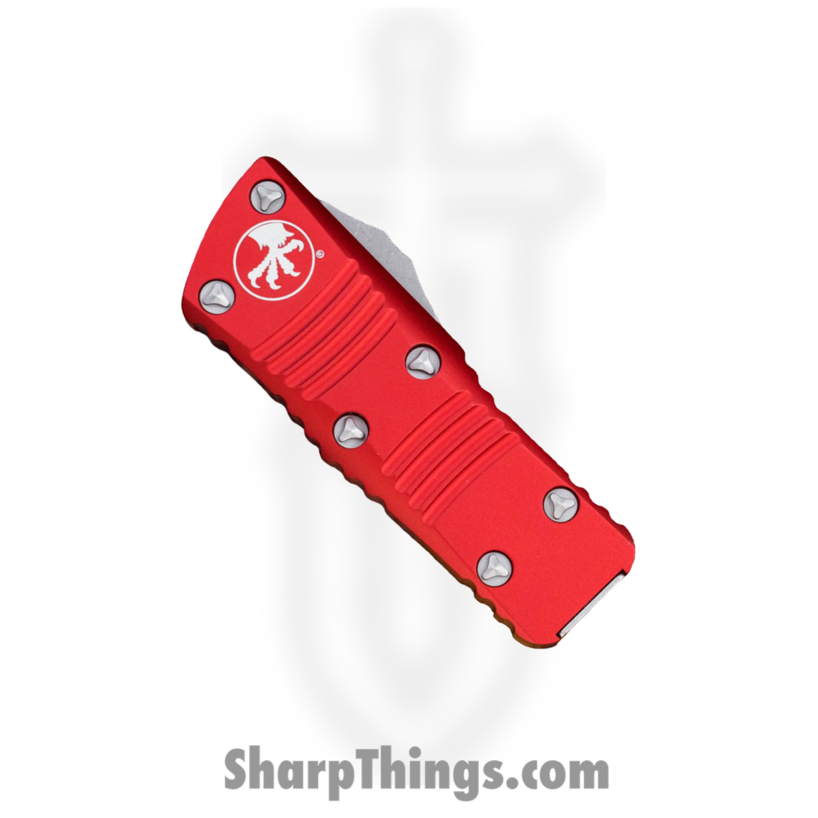 Microtech - 238-10APRD - Troodon Mini - OTF Auto - Elmax, M390, 204P Apocalyptic Dagger - 6061-T6 Aluminum - Red - Image 3