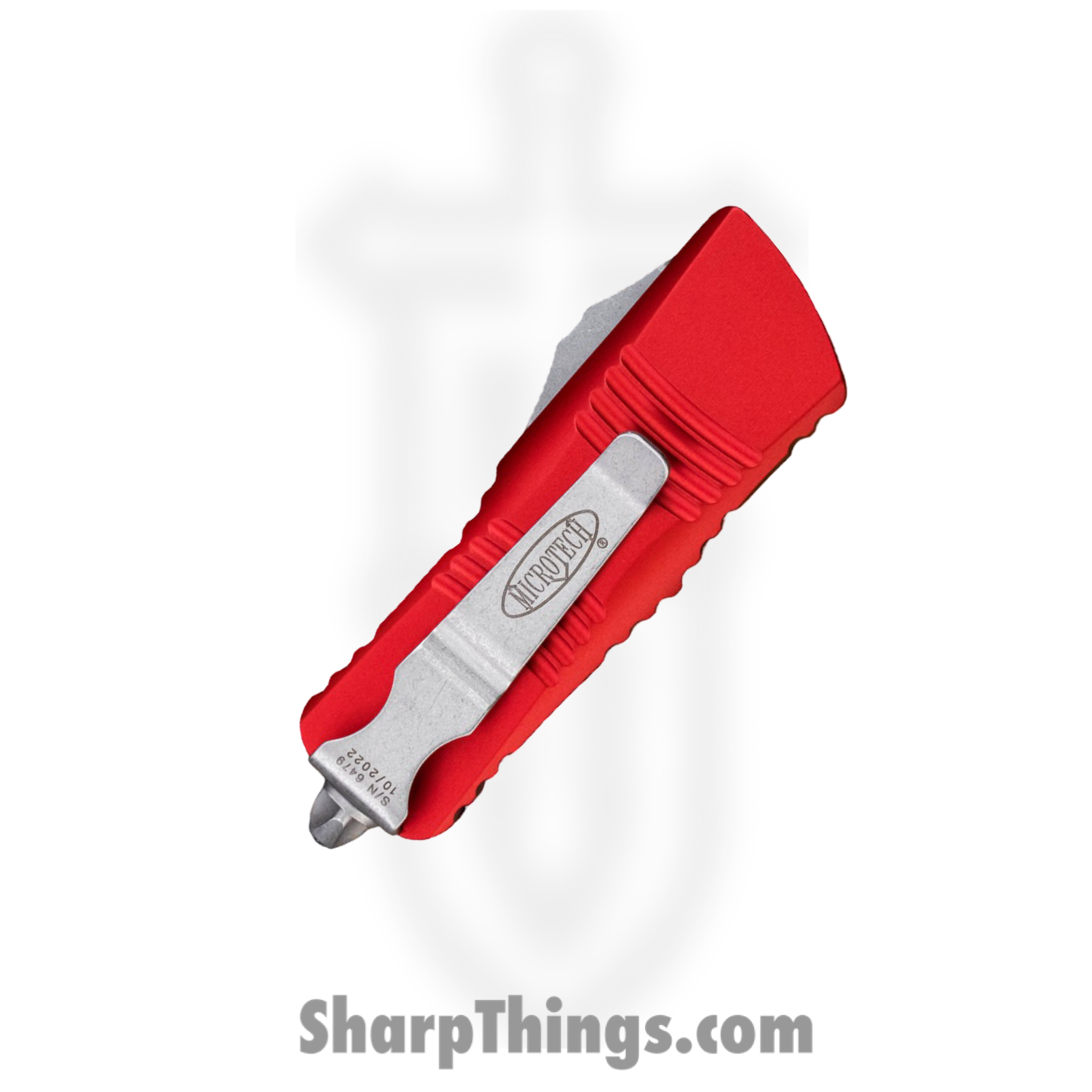 Microtech - 238-10APRD - Troodon Mini - OTF Auto - Elmax, M390, 204P Apocalyptic Dagger - 6061-T6 Aluminum - Red - Image 4