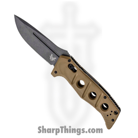 Benchmade – 2750GY-3 – Adamas – Automatic Knife – CPM CruWear Coated Drop Point – G10 – Tan