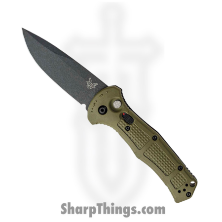 Benchmade – 9070BK-1 – Claymore – Automatic Knife – D2 Coated Drop Point – Grivory – Green