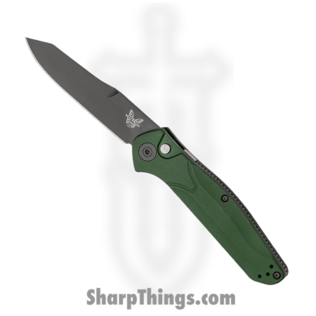 Benchmade – 9400BK – Osborne – Automatic Knife – S30V Coated Modified Reverse Tanto – Aluminum – Green