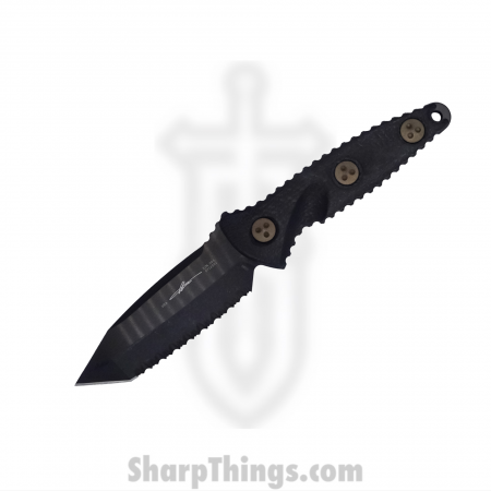 Microtech – 114M-3DLCCFS – Socom Alpha Mini Tanto Serrated Fixed Blade – Carbon Fiber – Black