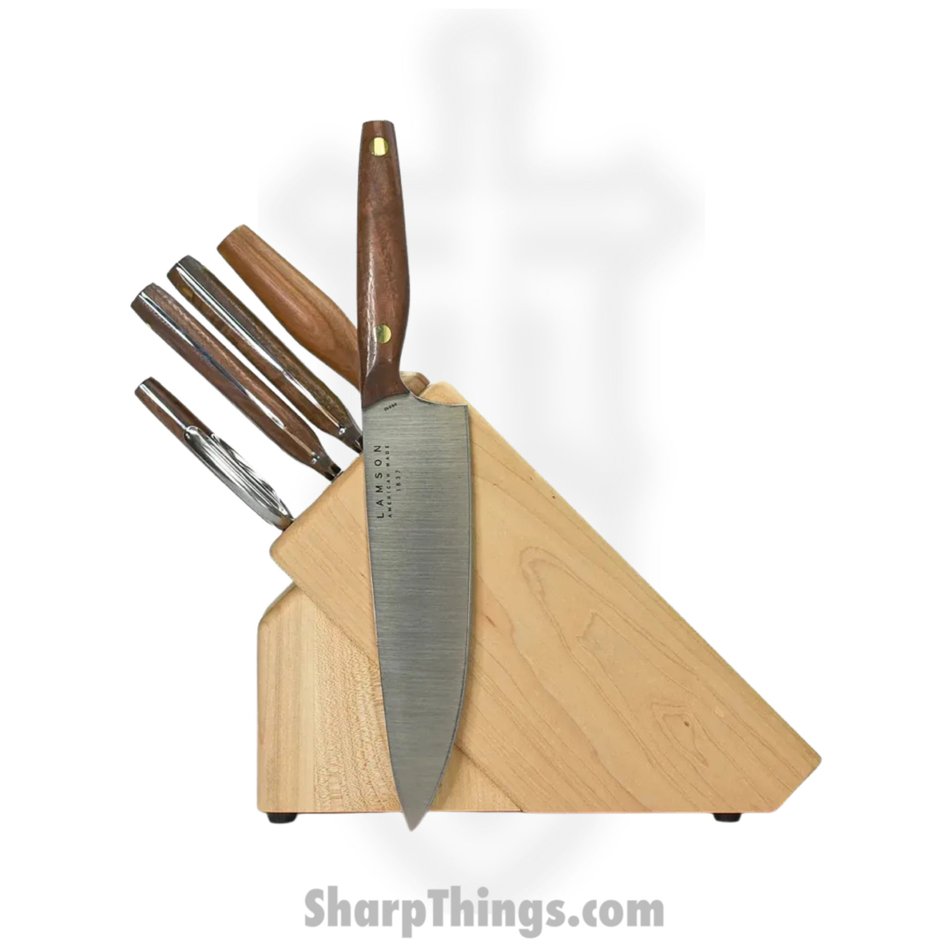 Lamson - 56544 - 7 Piece Vintage Knife Light Maple Block Set - Sharp Things  OKC