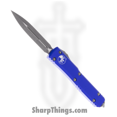 Microtech – 122-10APPU – Ultratech – OTF Auto – Elmax, M390, 204P Apocalyptic Dagger – 6061-T6 Aluminum – Purple