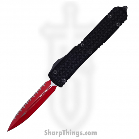 Microtech – 122-3SL – Ultratech Sith Lord Fully Serrated Automatic OTF – Red and Black