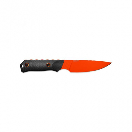 Benchmade – 15600OR – Raghorn – Fixed Blade Knife – CPM CruWear Coated Drop Point – Carbon Fiber – Black Orange