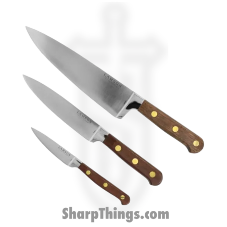 Lamson – 39863 – 3-Piece Premier Forged Chef’s Set of Knives – Walnut
