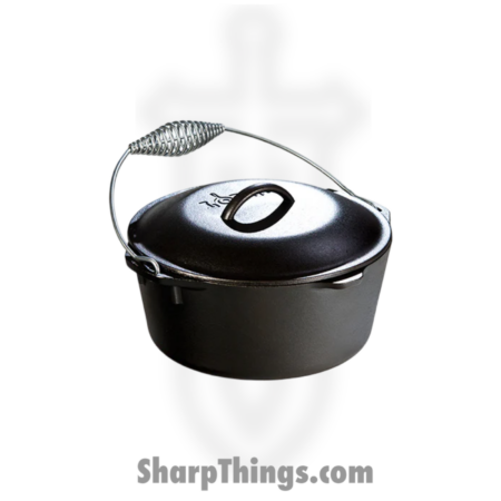 Lodge – L8DO3 – 5 Quart Cast Iron Dutch Oven W/ Ball Handle – Black