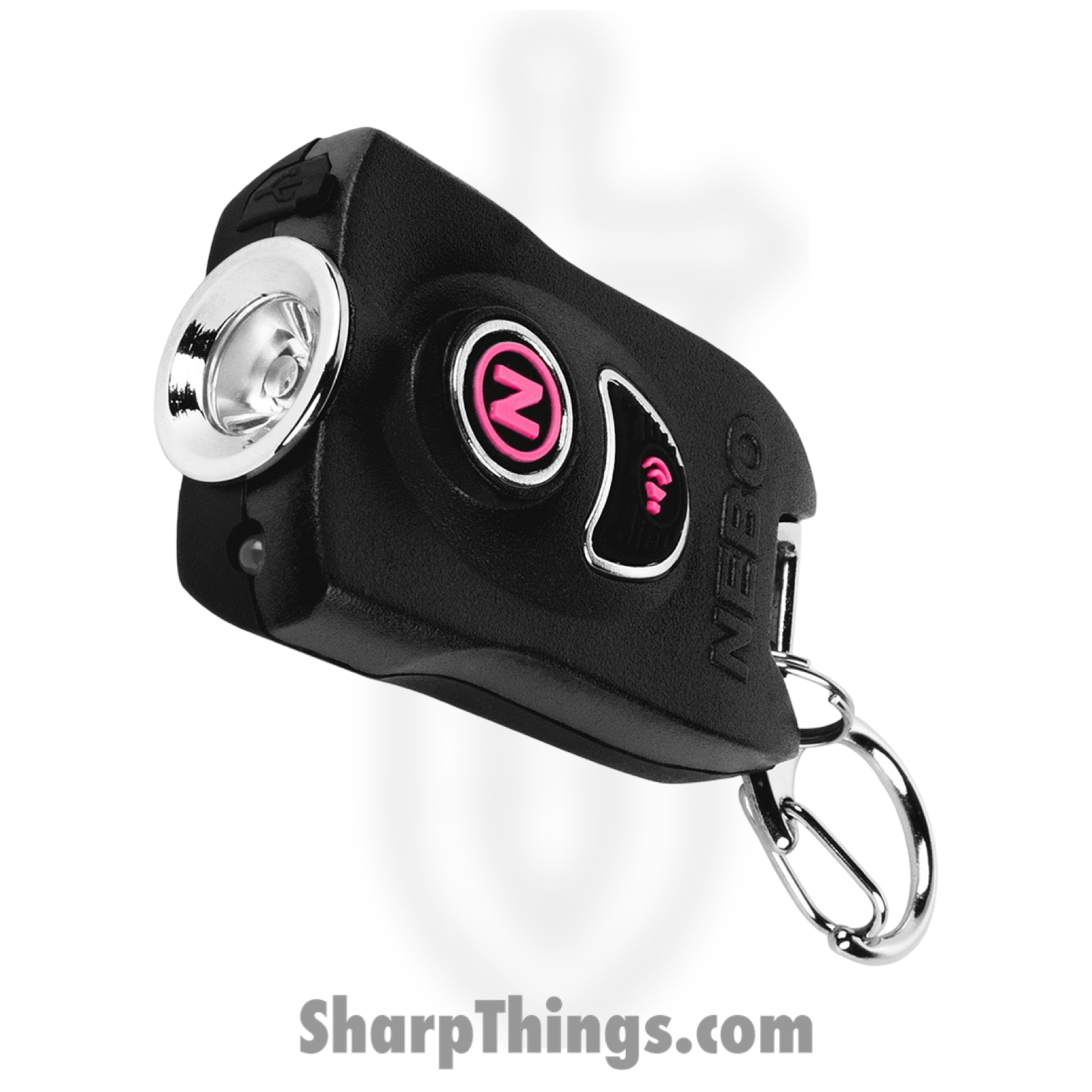 NEBO - NEB-KEY-0001 Keychain Light & Alert - 400 Lumen - Black