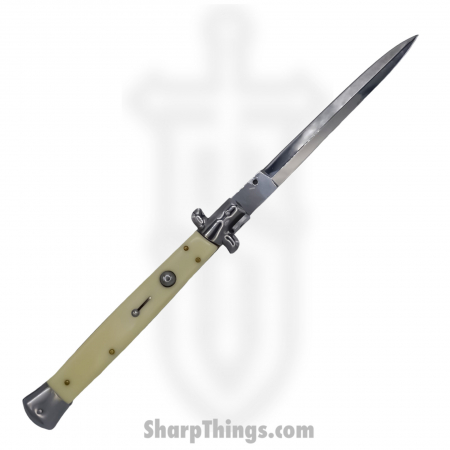 Steel River Knives – SBBOL13SI – Grosso 13in Stiletto – Swinguard Lockback Auto – 440 Bayonet – Ivory