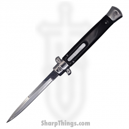 Steel River Knives – SBOTF11ITSH – Magnum – 11” Italian Stiletto OTF Automatic Knife – 440 Bayonet – Black Horn