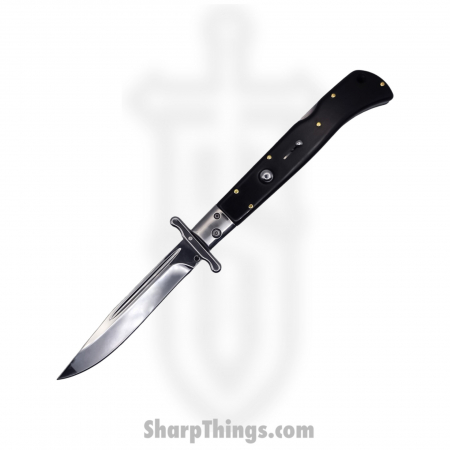 Steel River Knives – SBSG11CBLW – Magnum 11in Stiletto – Swinguard Lockback Auto – 440 Clip Point – Blackwood
