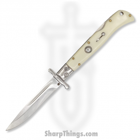 Steel River Knives – SBSG11CSI – Magnum 11in Stiletto – Swinguard Lockback Auto – 440 Clip Point – Ivory