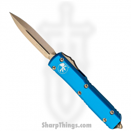 Microtech – 122-13BL – Ultratech Automatic OTF D/E Knife – Bronze and Blue