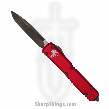 Microtech – 121-13APRD – Ultratech Automatic OTF Knife – Apocalyptic Drop Point Knife – Bronze and Red