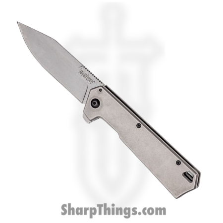 Kershaw – 1361X – Passage – Folding Knife – 8Cr13MoV Stonewash Clip Point – Stainless Steel – Natural