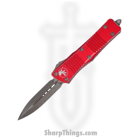 Microtech – 138-10DRD – Troodon D/E Apocalyptic OTF Knife – Distressed Red