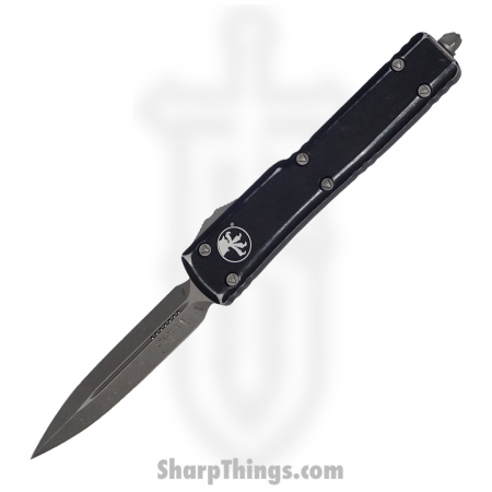 Microtech – 147-10DBK – UTX-70 D/E Stonewash OTF Knife – Distressed Black
