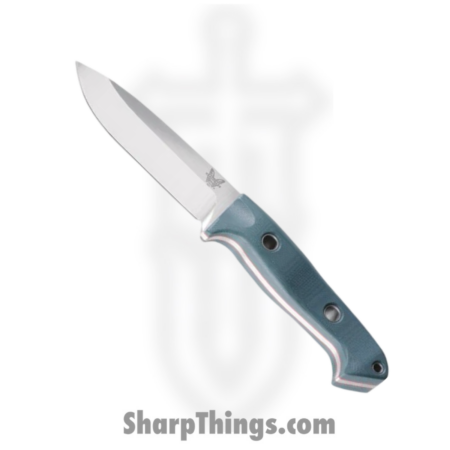 Benchmade – 162 – Bushcrafter – Fixed Blade Knife – CPM S30V Satin Drop Point – G10 – Blue
