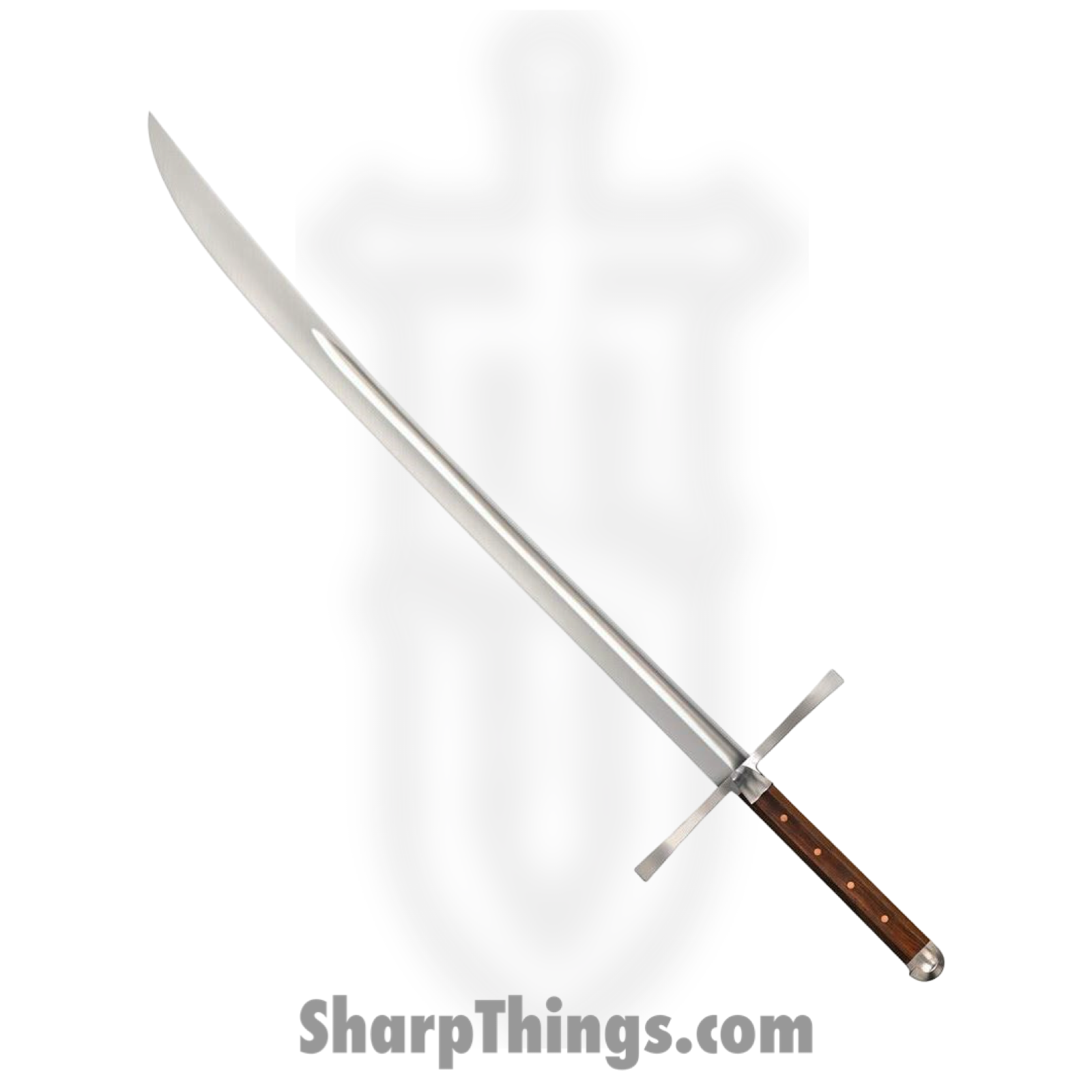 Cold Steel - CSSWKGM - Kreigsmessers Sword - Fixed Blade Knife - HC SS Satin - Rosewood - Brown