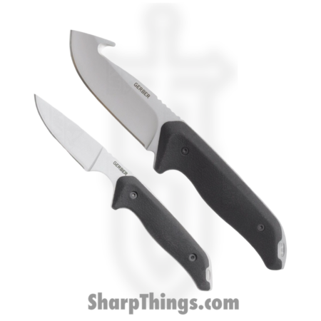 Gerber – G2218 – Moment Field Cleaning Kit – Fixed Blade Knife – 5Cr15MoV Blasted Multi – Rubber – Black