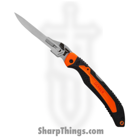 Gerber – G3053 – Vital Big Game – Folding Knife – 420J2 Satin Drop Point – Polymer – Orange/Black