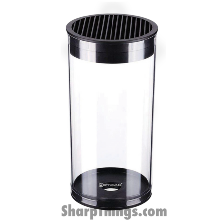 Kitchen Dao – KD0367 – Round Universal Knife Block – Transparent Barrel