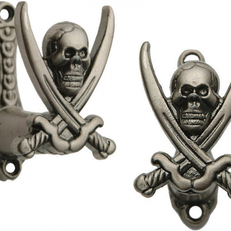 Miscellaneous – PA3336 – Pirate Sword 2 Piece Hanger Set – Nickel