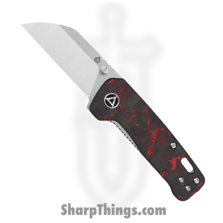 QSP – QS130XSE1 – Mini Penguin – Folding Knife – 14C28N Two Tone Sheepsfoot – Carbon Fiber – Black/Red