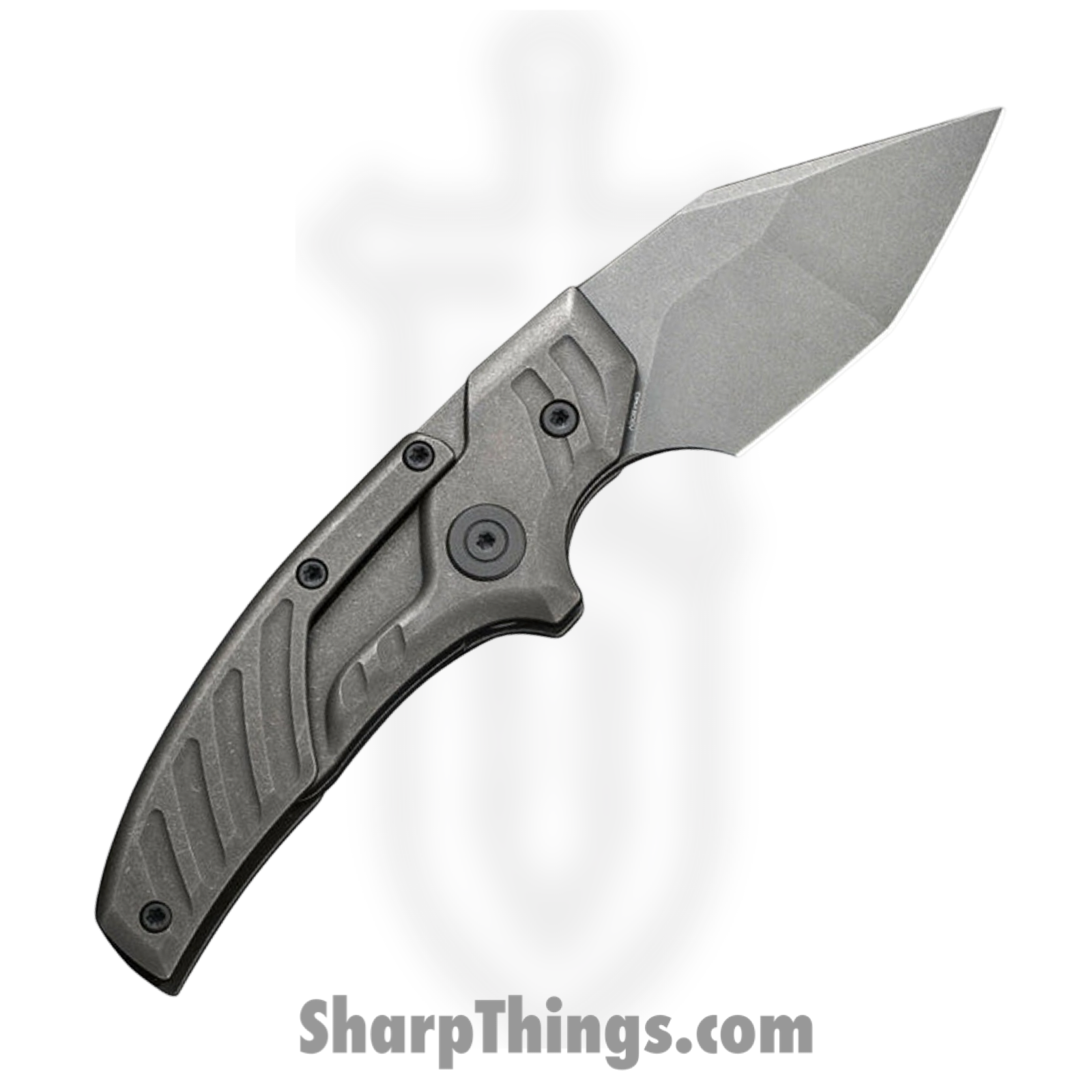 We Knife Co Ltd - WE21036B2 - Typhoeus Folding Push Dagger - CPM-20CV Stonewash - Titanium - Image 2
