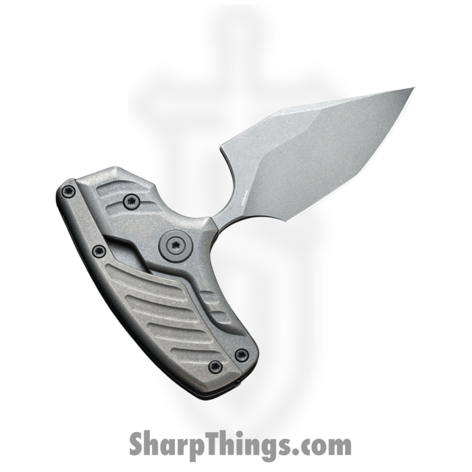 We Knife Co Ltd - WE21036B2 - Typhoeus Folding Push Dagger - CPM-20CV Stonewash - Titanium - Image 4