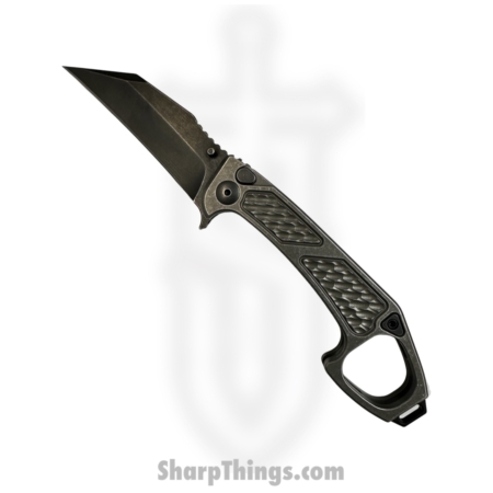 Half Face Blades – HFBSHPOS  – SHPOS – Folding Knife – S45VN Coated Reverse Tanto – Titanium – Black