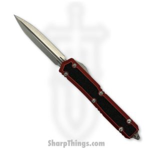 Microtech – 206-10RDS – Makora D/E Stonewash Standard Automatic OTF Knife – Red