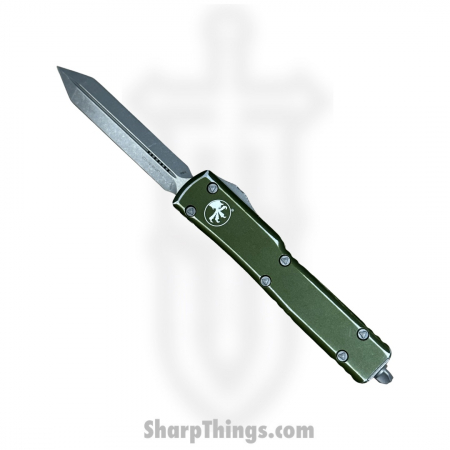 Microtech – 249-10DOD – UTX-70 Spartan Apocalyptic OTF Knife – Distressed OD Green