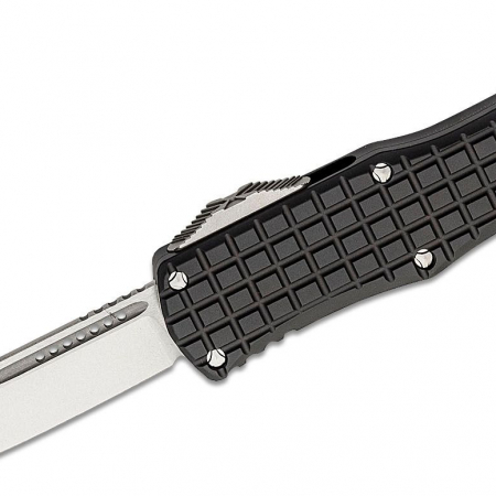 Microtech – 703-10FRS – Hera Frag Standard Edge Stonewash OTF Knife – Black