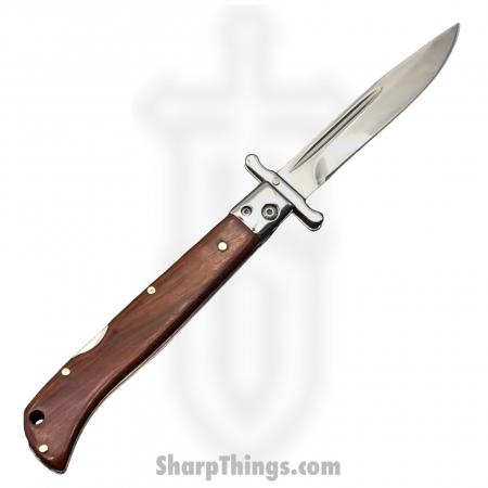 Steel River Knives – SBSG09CPRW – Magnum II 9in Stiletto – Swinguard Lockback Auto – 440 Clip Point – Rosewood