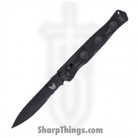 Benchmade – 391SBK – SOCP Tactical – Folding Knife – D2 Coated Spear Point P/S – CF-Elite – Black