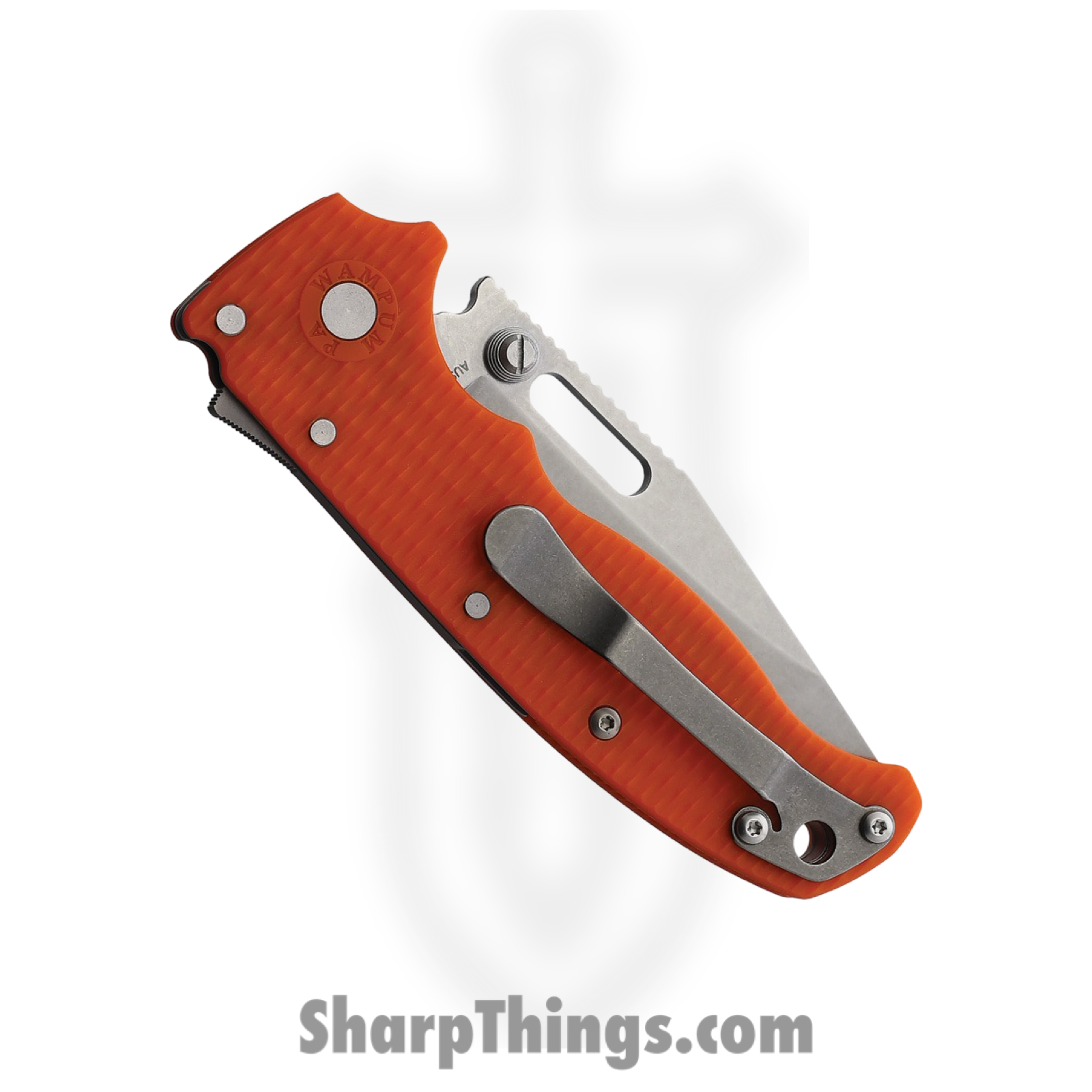Demko Knives - DEMAD205F13 - AD 20.5 - Folding Knife - AUS-10A Stonewash Clip Point - Grivory - Red - Image 2