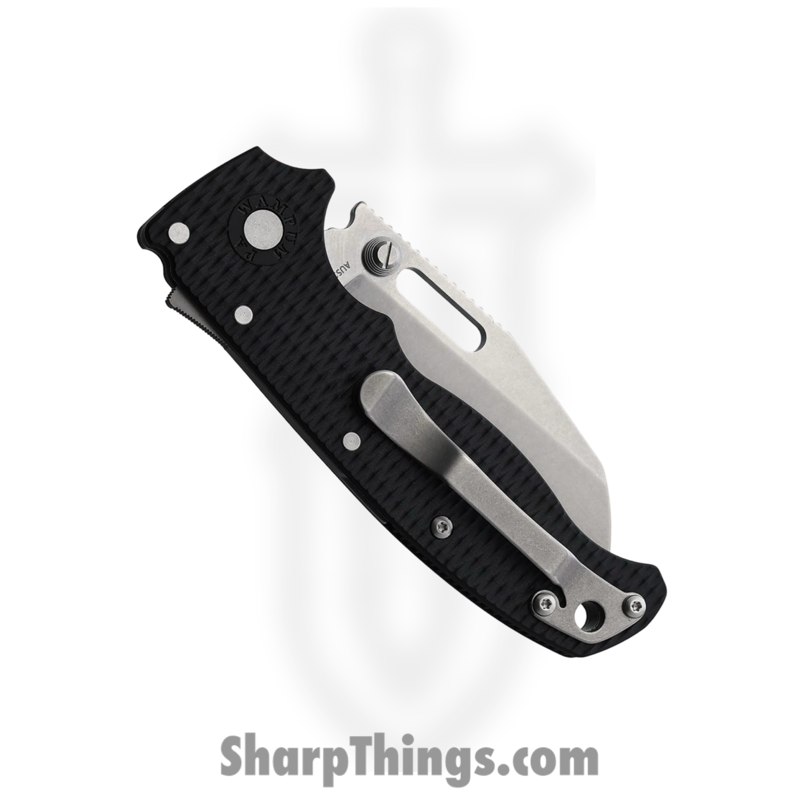 Demko Knives - DEMAD205F22 - AD 20.5 - Folding Knife - AUS-10A Stonewash Wharncliffe - Grivory - Black - Image 2