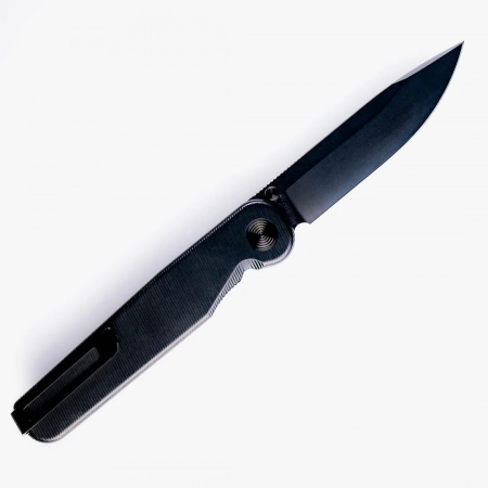 Tactile Knife Co – 20-RT-MCDL-TTDL – DLC Rockwall Flipper – Milled Titanium – Magnacut – Black