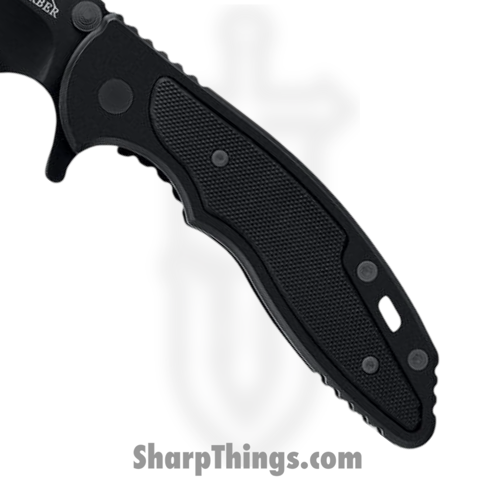 Gerber - G1586 - Torch II - Folding Knife - Stainless Coated Recurve Tanto - Stainless G10 Onlay - Black - Image 3