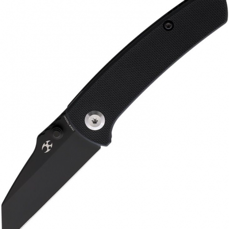 Kansept Knives – KT2015A1 – Little Main Street Linerlock Wharncliffe Folding Knife – 154CM G10 – Black