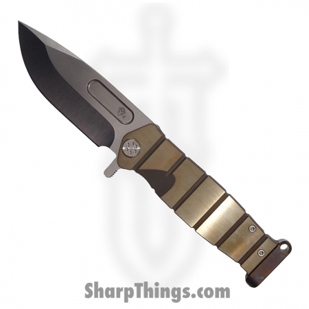 Medford Knife – MK2044TQ-36A1-TSC1-P1 – USMC Fighter Flipper Knife – S45VN Tumbled – BB/Faced Bronze