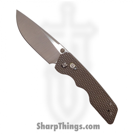 Attn2Detail – A2DMDBB3.23 – Barlock Medium – Folding Knife – Satin S30V Drop Point – Bronzed Barbell Ti