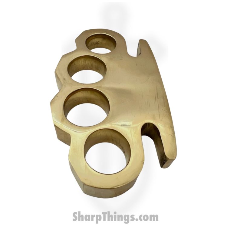 Misc - KT-001-BS - 650 Grams Solid Real Brass Knuckles - Sharp Things OKC