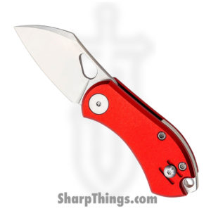 GiantMouse – NIBBLER-ALU-RED – Ace Nibbler Satin Finish Folder Knife – Aluminum N690 – Red