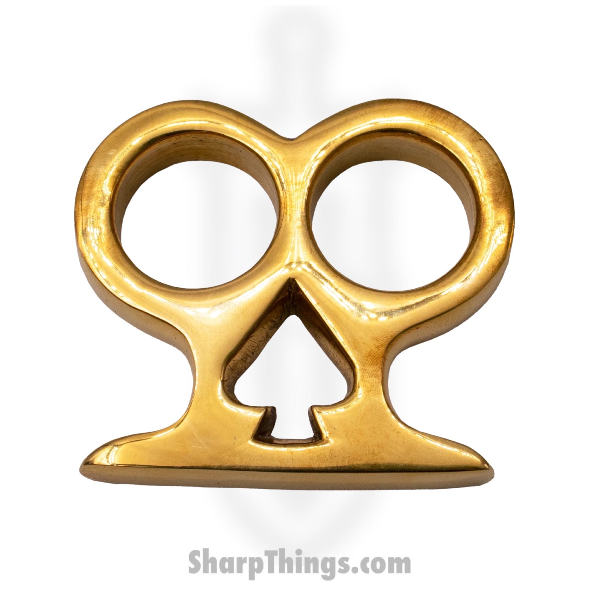 Misc - TF-220-BRA - Ace of Spades Two Finger Brass Knuckle Duster