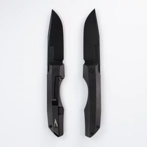 Vero Engineering – VEITDPBWBW – Impulse Thin – Framelock Folding Knife – BKWSH M390 – BKWSH Ti