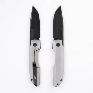 Vero Engineering – VEITDPBWSW – Impulse Thin – Framelock Folding Knife – BKWSH M390 – SW Ti