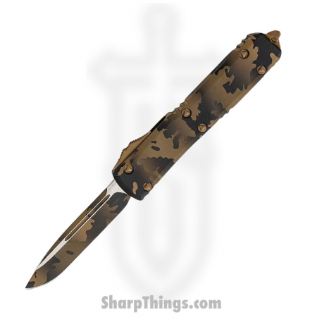 Microtech – 121-1CCS – Ultratech S/E Tactical Automatic OTF Knife – Aluminum – Coyote Camo Brown